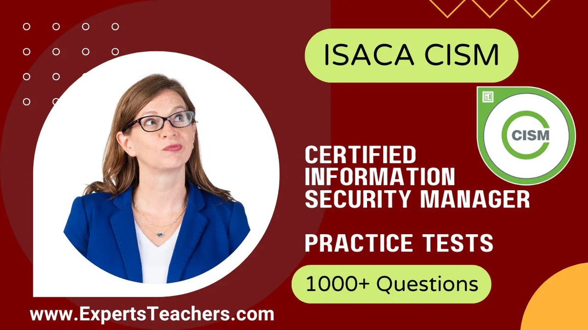 ISACA CISM Certified Information Security Manager practice tests with 1000+ questions.