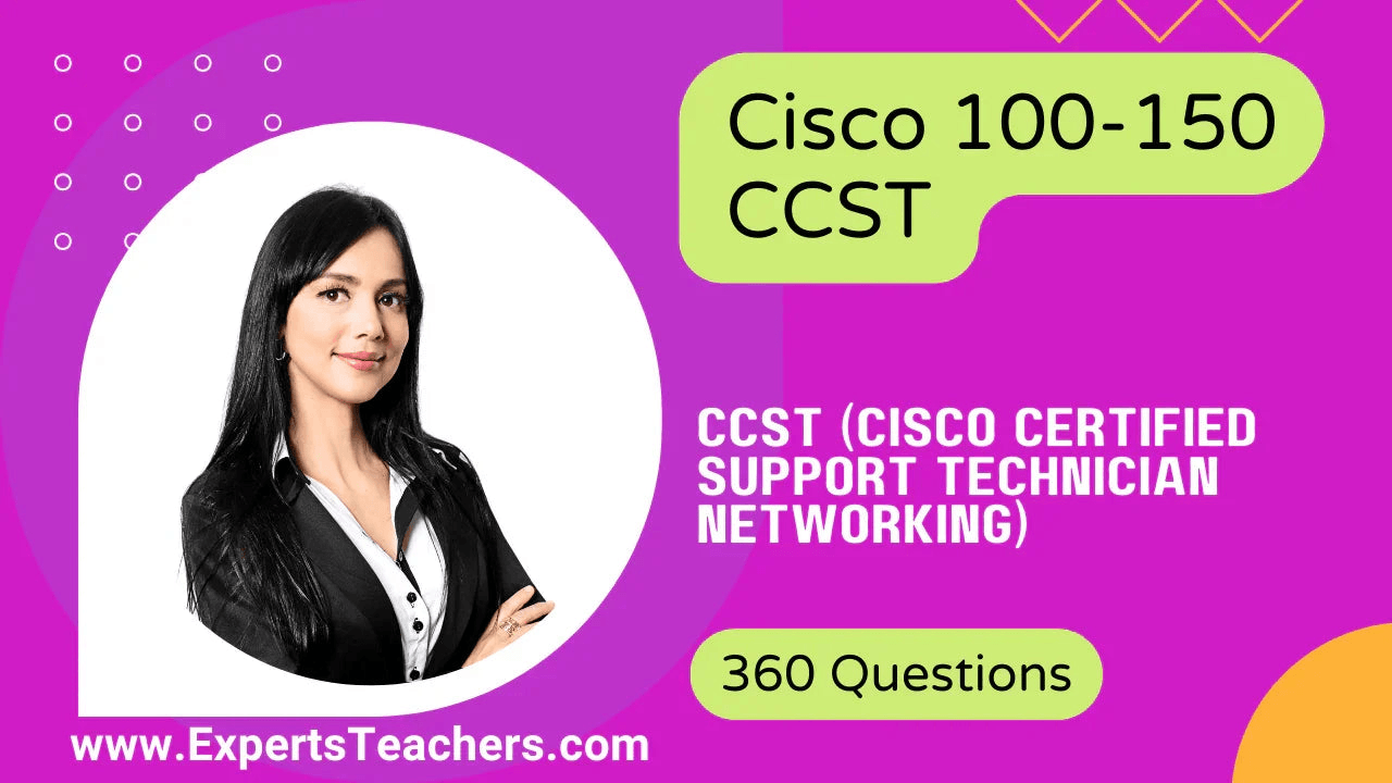 Cisco 100-150 CCST exam practice test with 360 questions for Certified Support Technician.