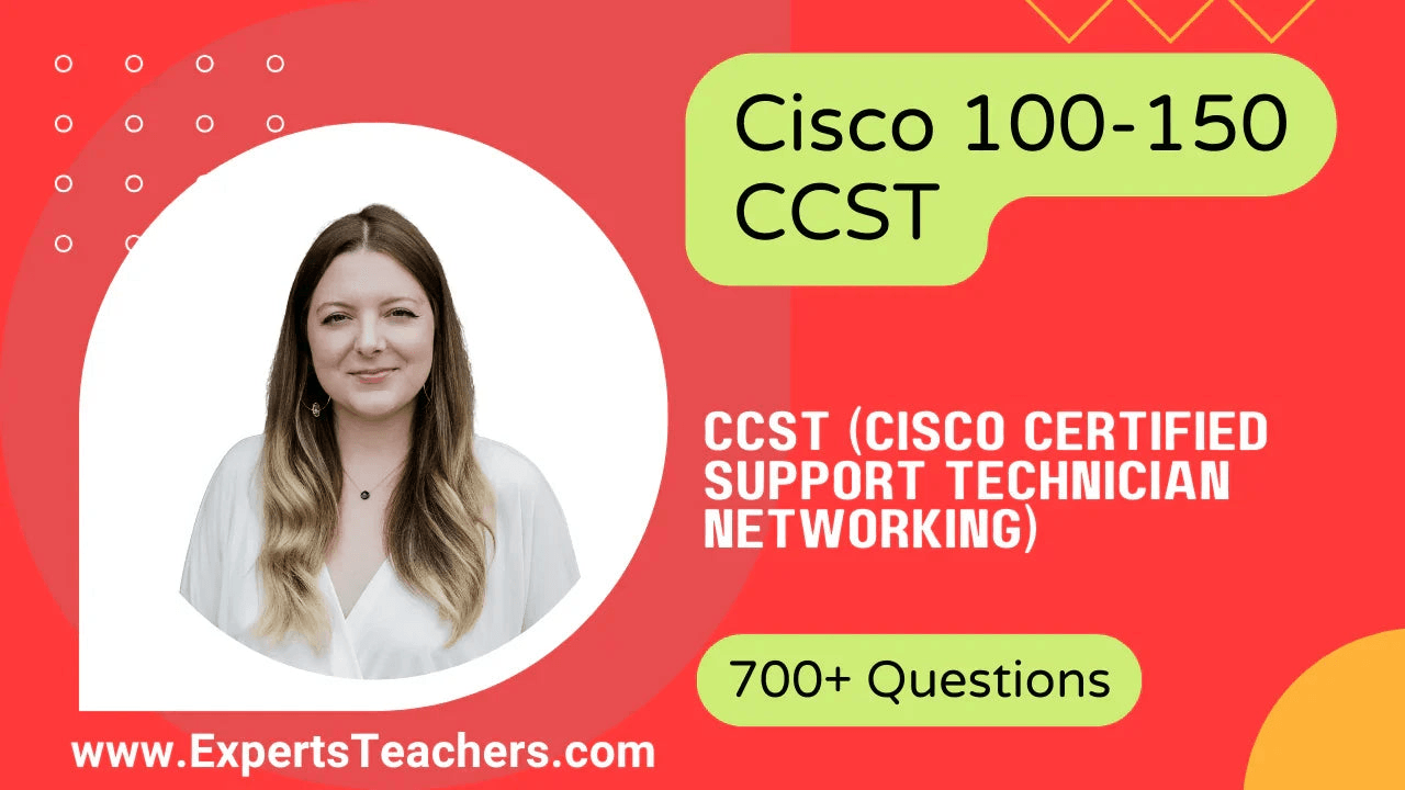 Cisco 100-150 CCST exam preparation with 700+ practice questions.