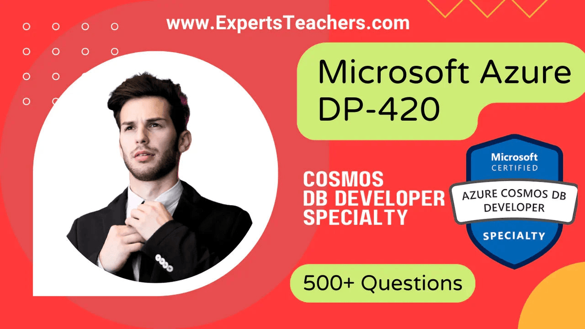 Microsoft Azure DP-420 Cosmos DB Developer Specialty practice exam with 500+ questions.