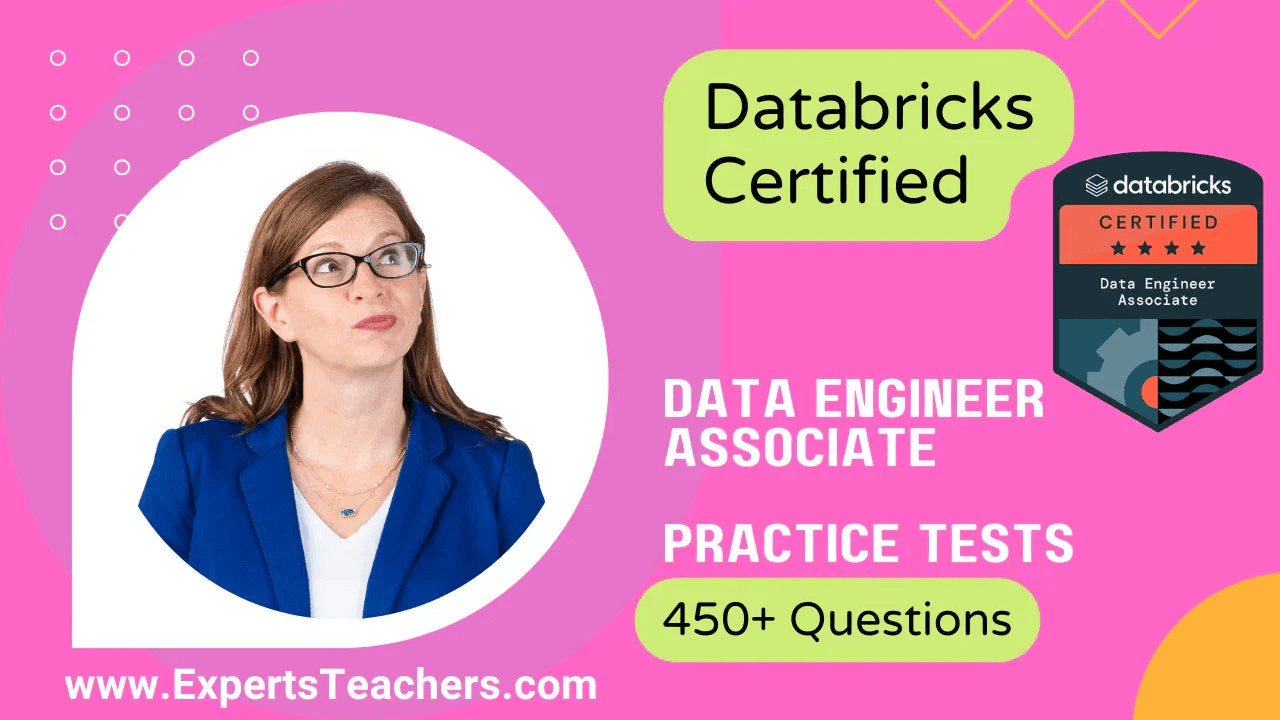 Databricks Certified Data Engineer Associate practice tests with 450+ questions.