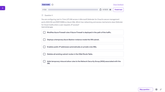 Microsoft AZ-500 Azure Security Engineer Practice Tests