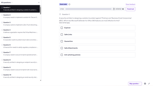Microsoft SC-100 Practice Tests | Expert Exam Prep 2026