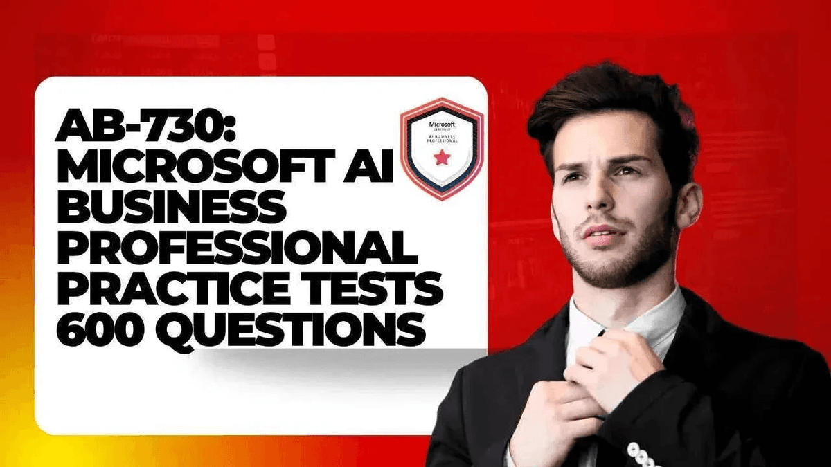 Microsoft AI Business Practice Tests by ITPracticeTests, featuring 600 questions for professional certification exam preparation.
