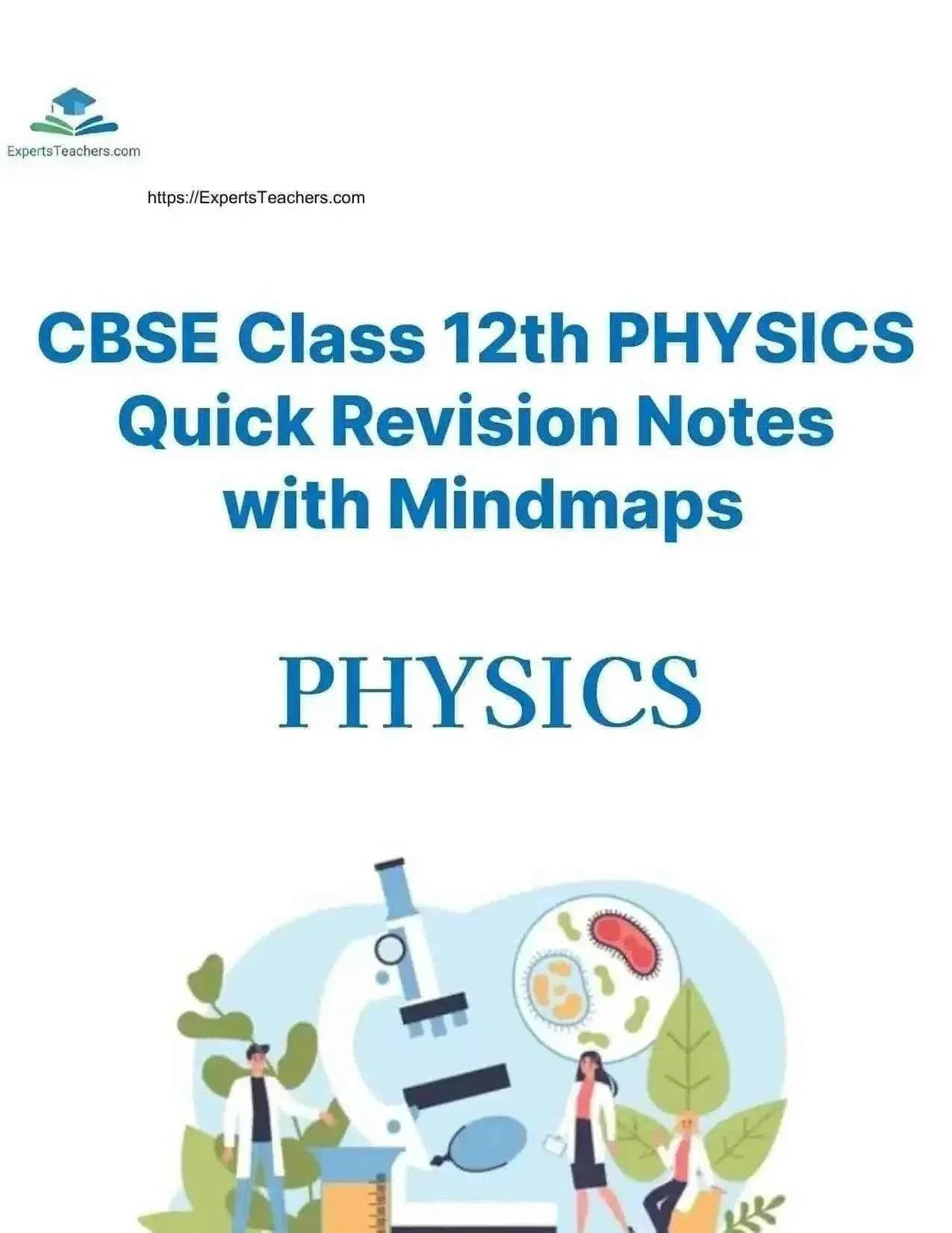 CBSE Class 12 Physics Chapter Notes with mindmap by ExpertsTeachers, quick revision for exam preparation