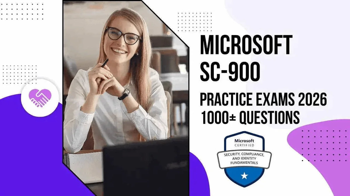 Microsoft SC-900 Practice Exams 2026 online course by ITPracticeTests featuring 1000+ questions for exam preparation.
