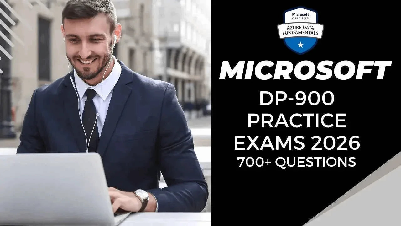 Microsoft DP-900 Practice Exams 2026 online course by ITPracticeTests with 700+ exam questions for Azure Data Fundamentals prep