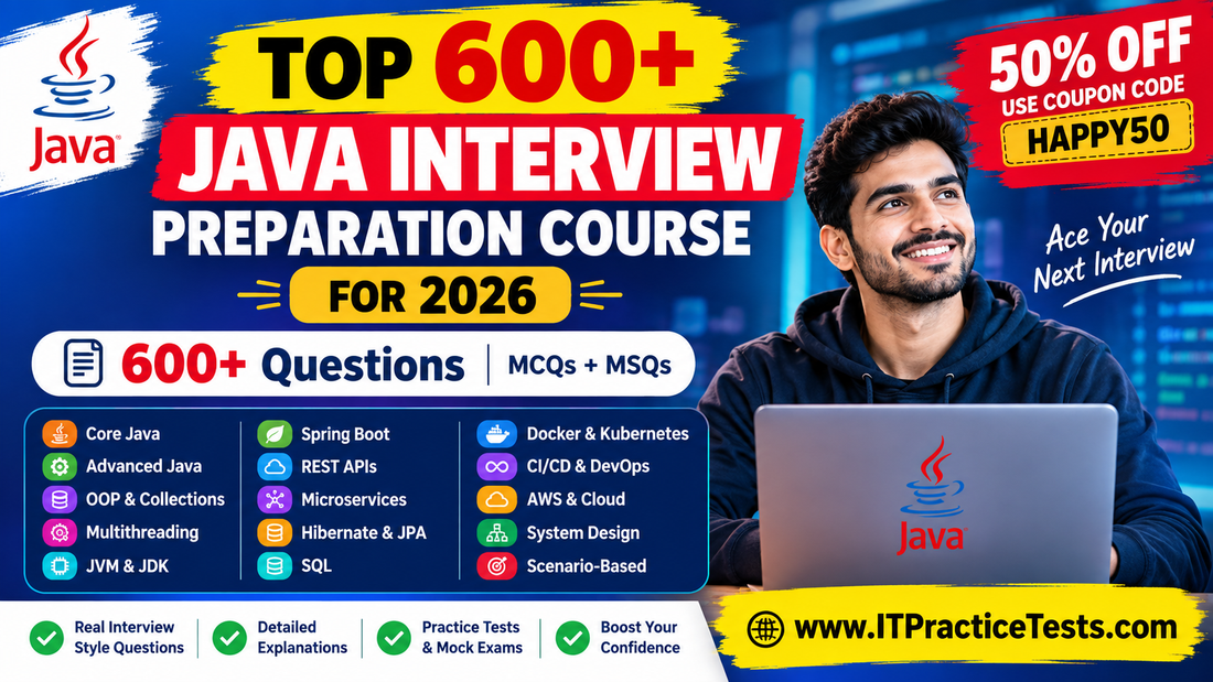 ITPracticeTests.com: 50% OFF IT Courses & Practice Tests