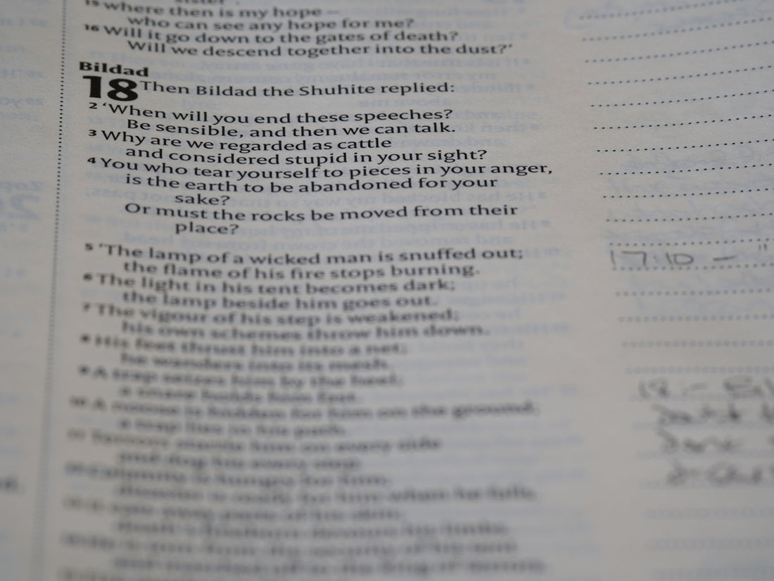 a close up of a book with a page in it