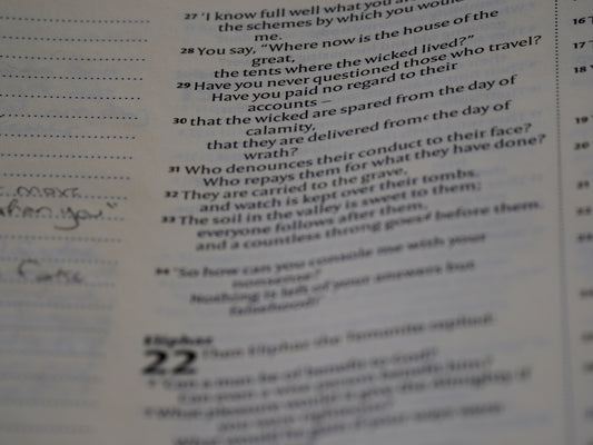 a close up of a book with text on it