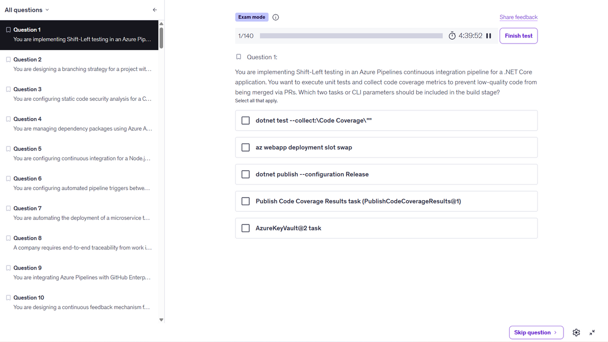 Microsoft AZ-400 Practice Tests 2026 | 360 Q&A Prep