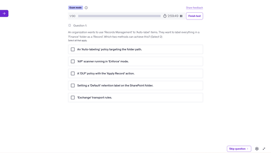 Microsoft SC-401 Practice Tests | Info Security Admin 2026