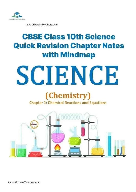 Class 10 Science revision notes with mindmap by ExpertsTeachers, showing detailed chapter summaries and visual study aids.